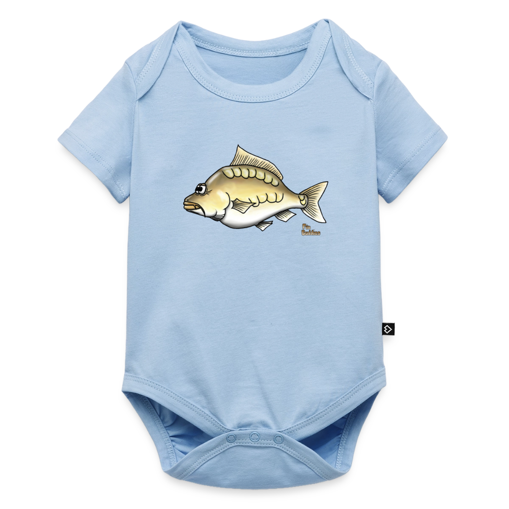 Baby Bio-Kurzarm-Body - Hellblau