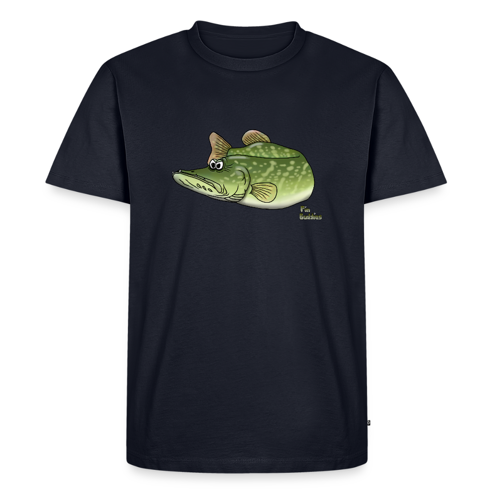 Grimmer Hecht - Männer Premium Bio T-Shirt - Navy