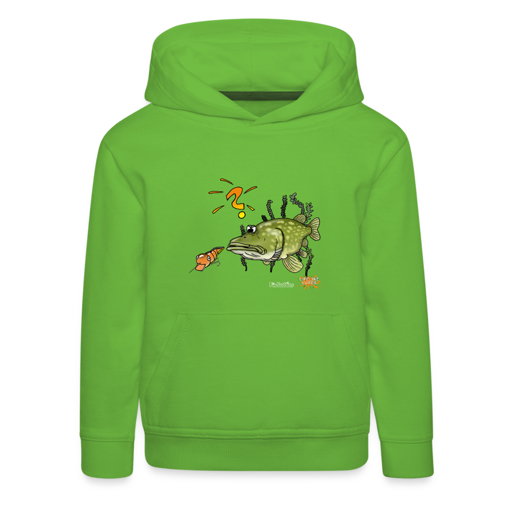 Nessy and the Mom - Kinder und Jugendliche Premium Hoodie - Hellgrün