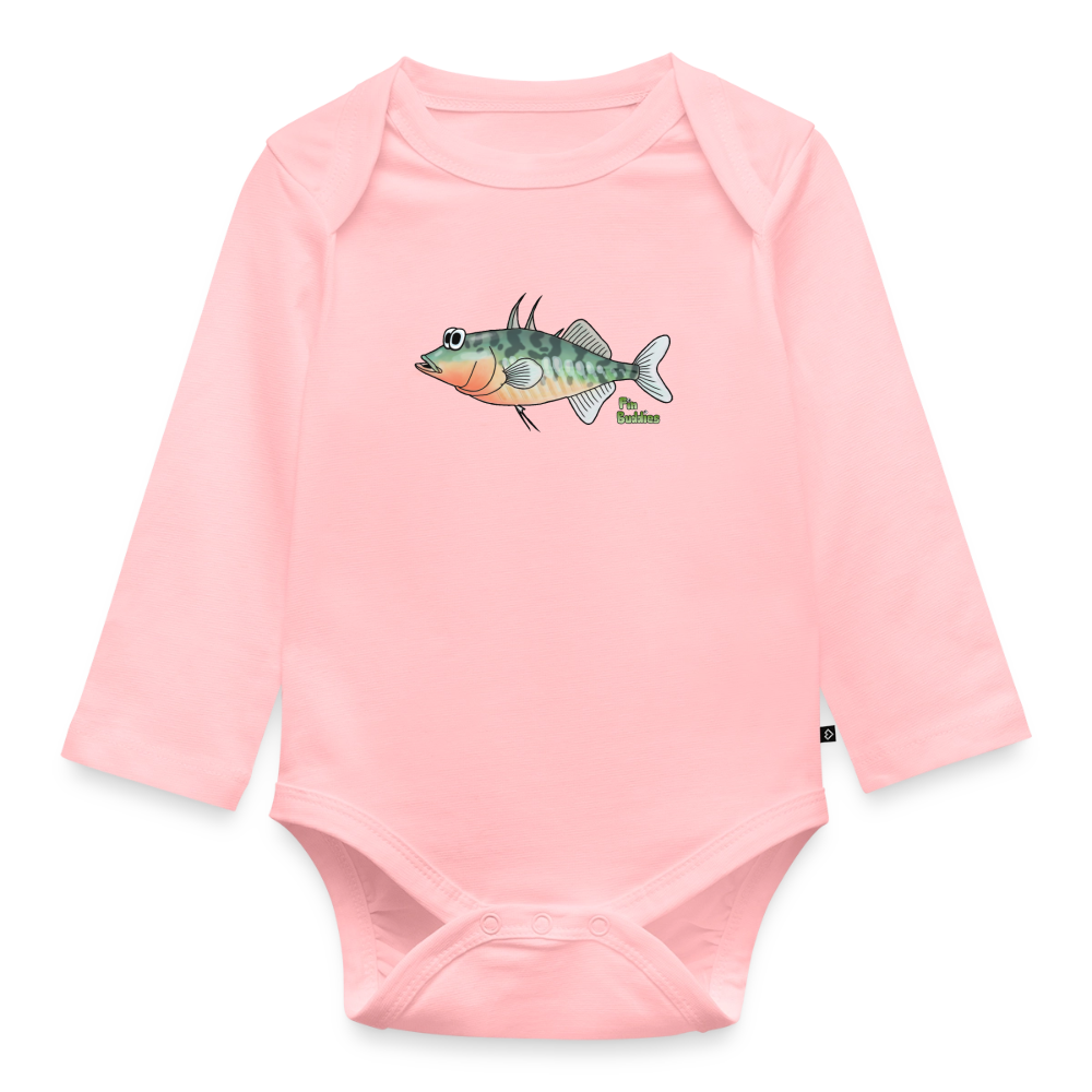 Stichling - Baby Bio-Langarm-Body - Rosa