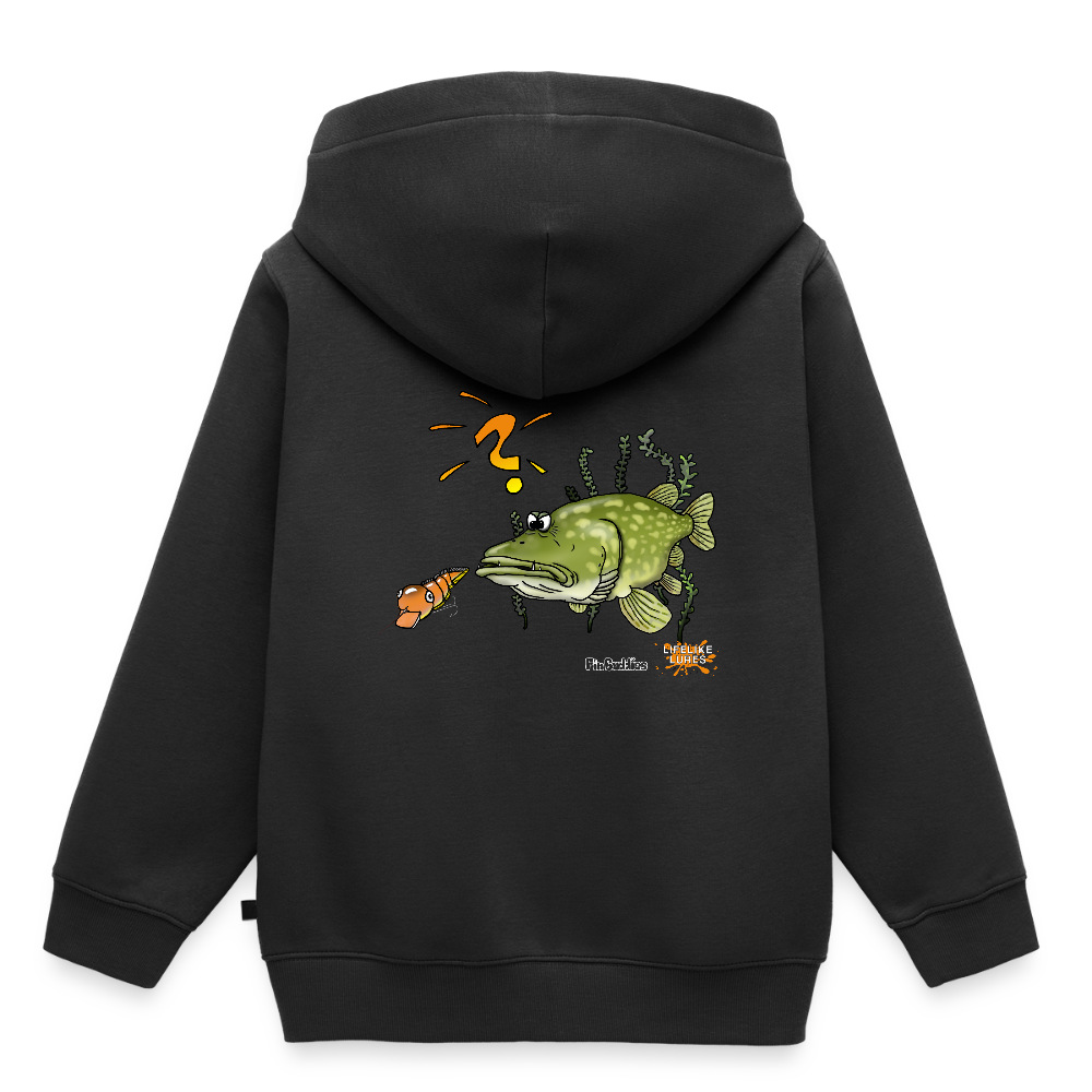 Nessy and the Mom - Kinder und Jugendliche Premium Hoodie - Schwarz