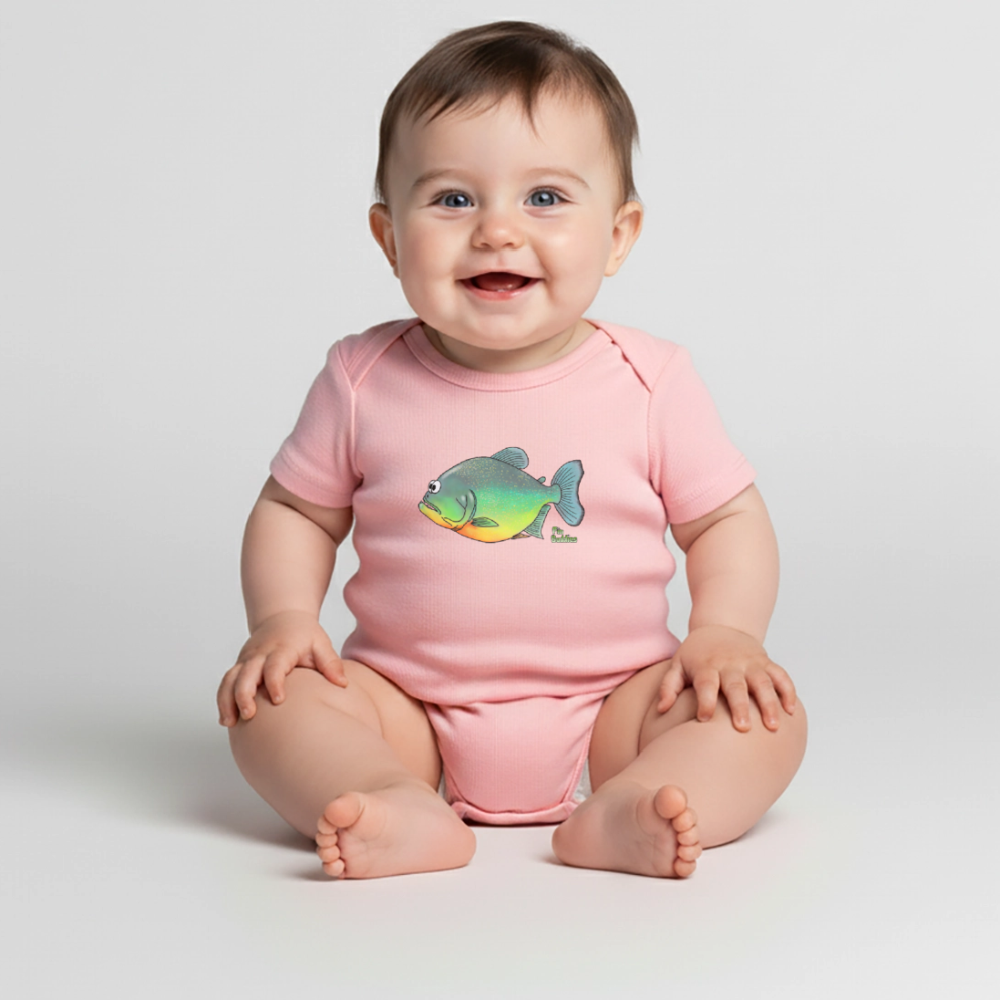 Piranha - Baby Bio-Kurzarm-Body - Rosa
