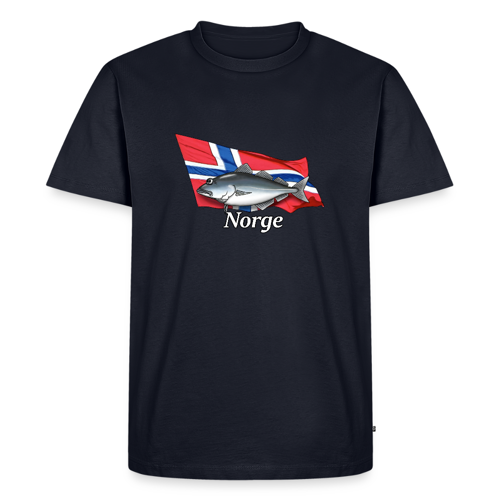 Norge Seelachs - Männer Premium Bio T-Shirt - Navy