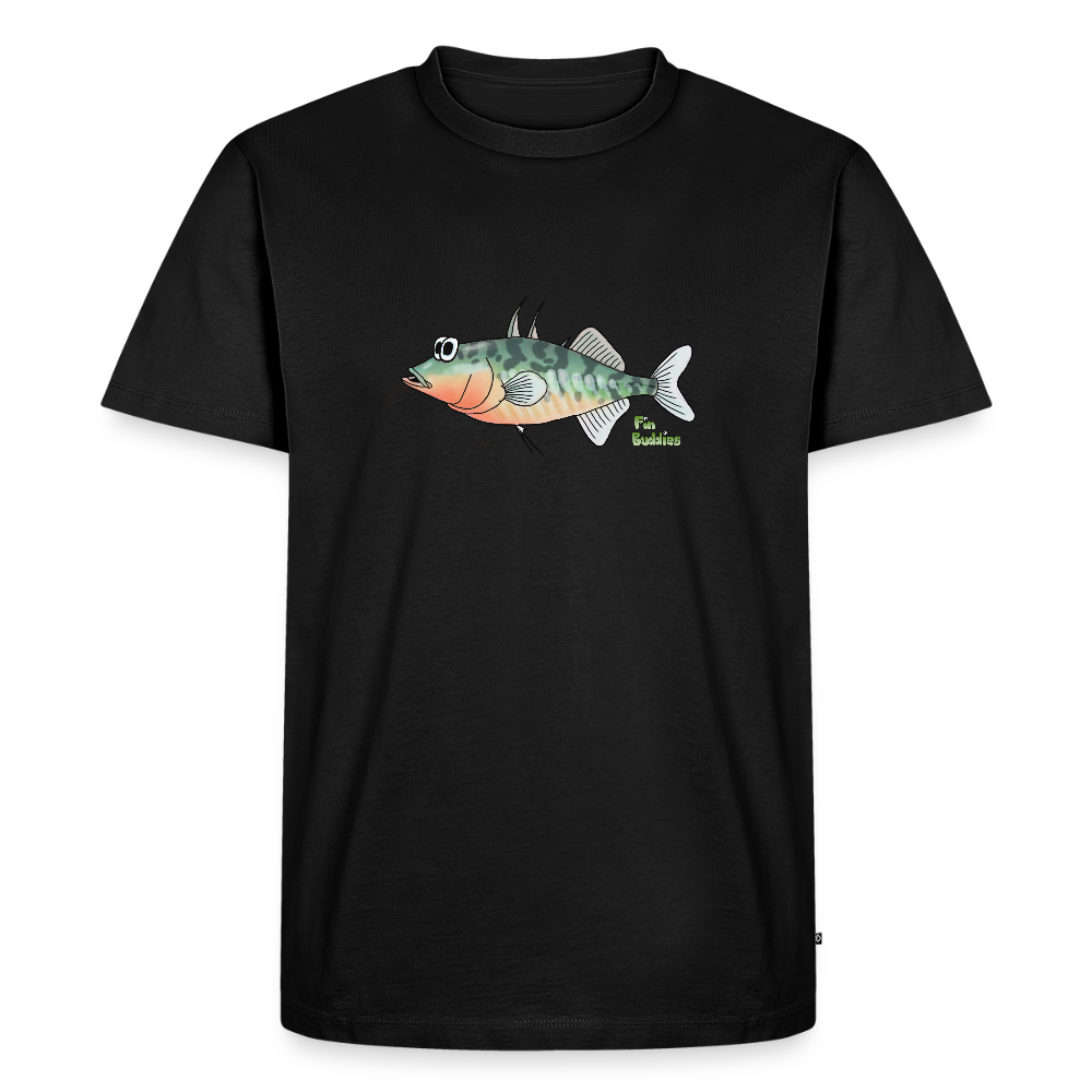 Stichling - Männer Premium Bio T-Shirt - Schwarz