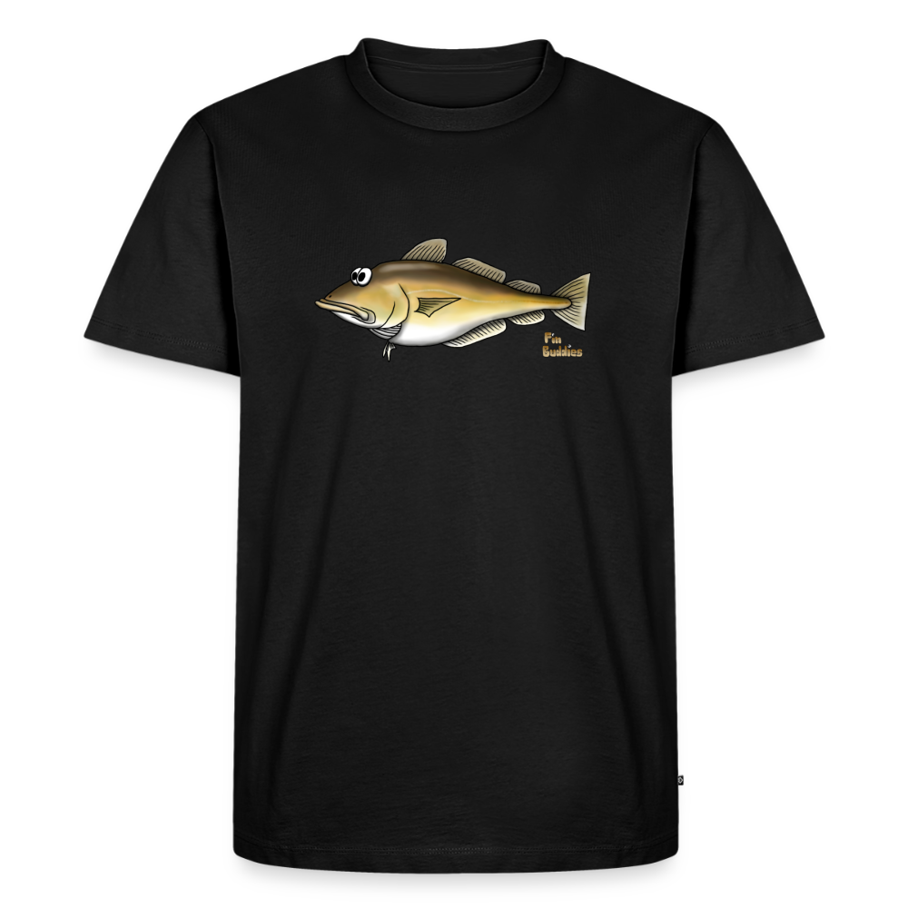 Pollack - Männer Premium Bio T-Shirt - Schwarz