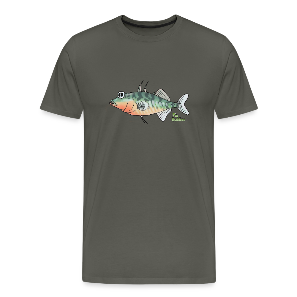 Stichling - Männer Premium Bio T-Shirt - Asphalt