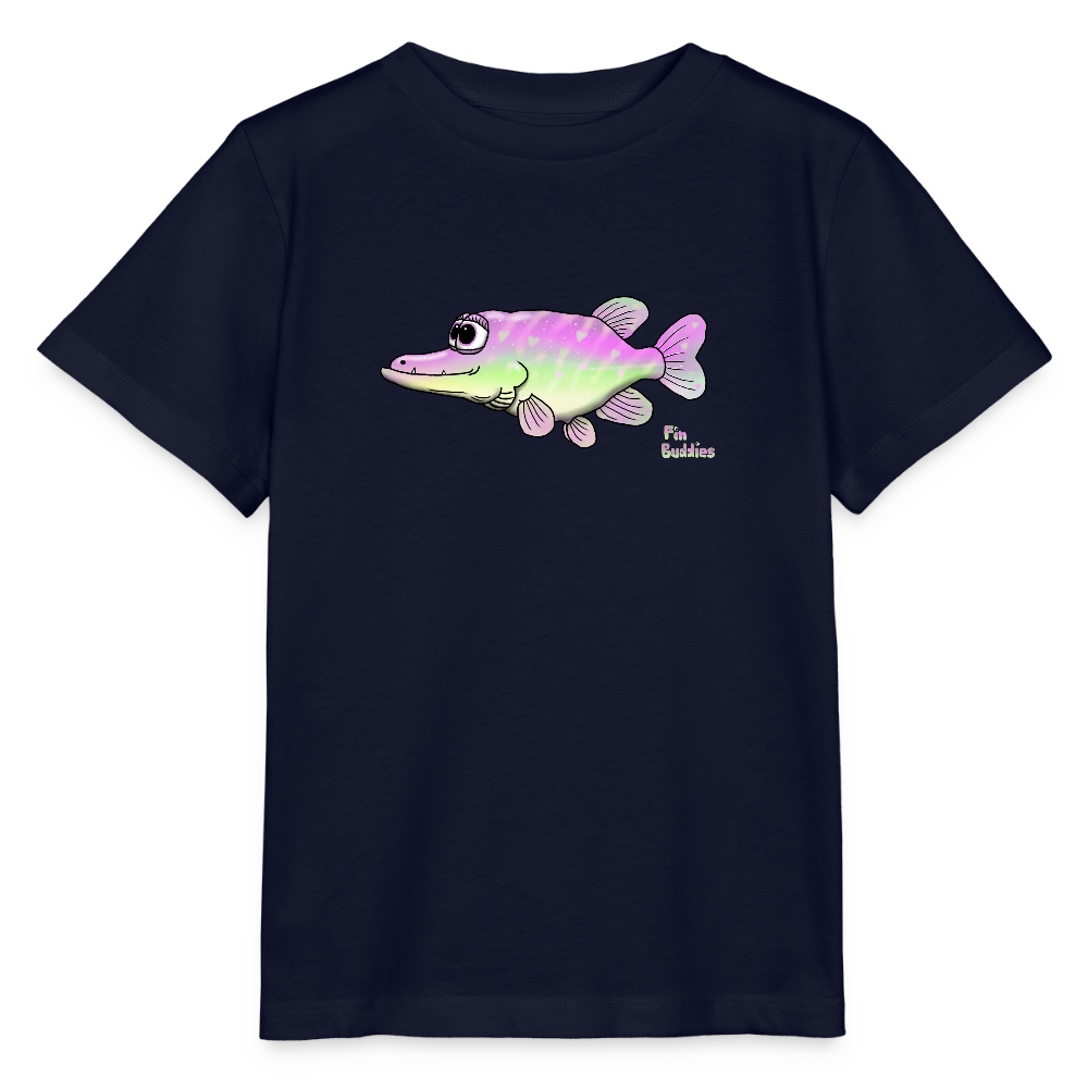 Girlie Pike - Kinder Bio-T-Shirt - Navy