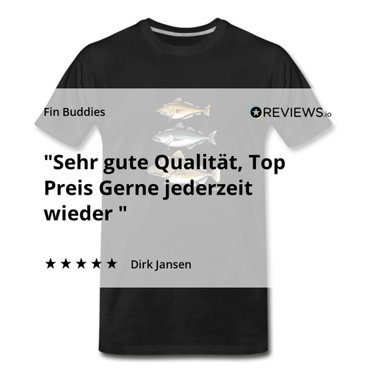 Pollack Seelachs Dorsch Triple - Männer Premium Bio-T-Shirt