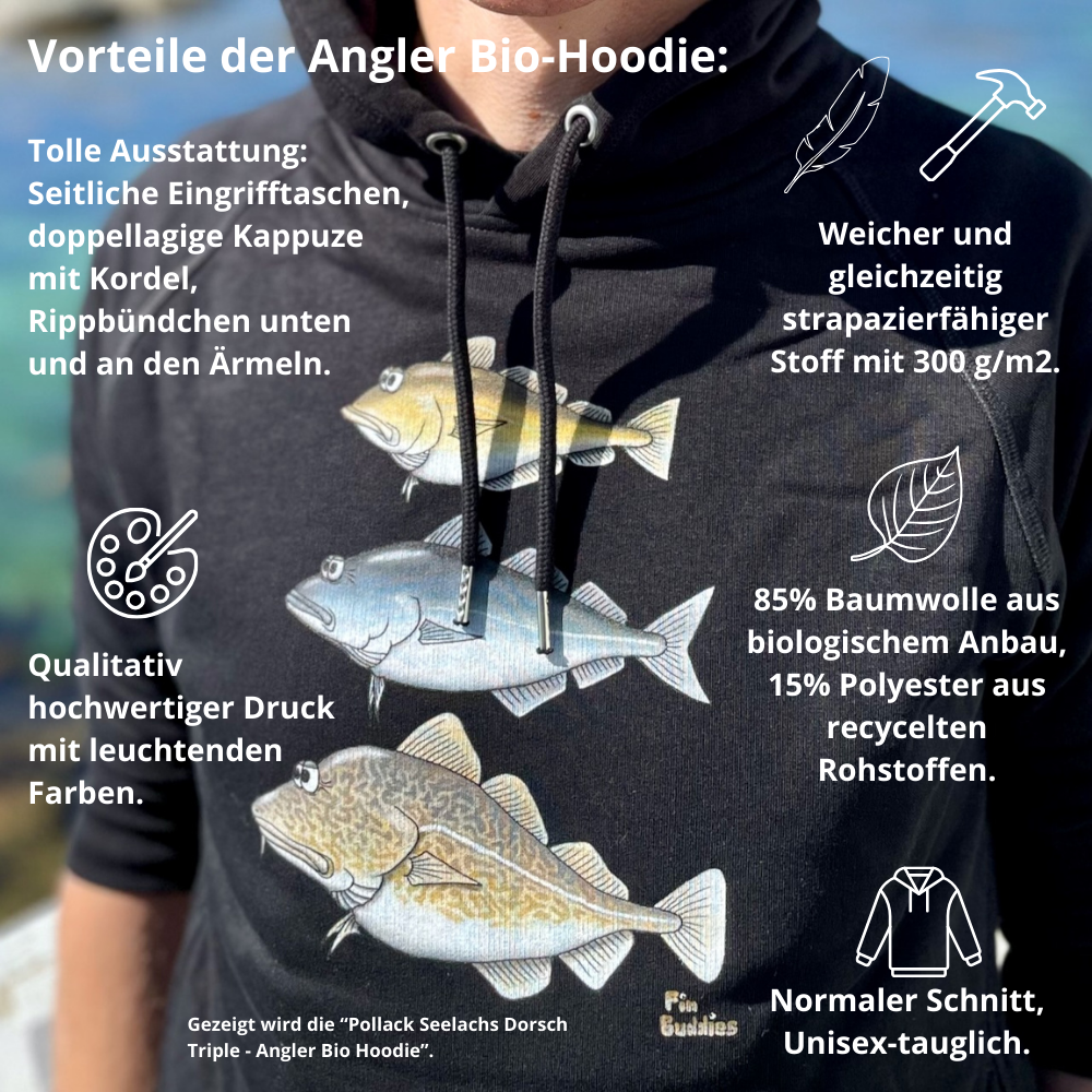 Vorteile Angler Bio Hoodie