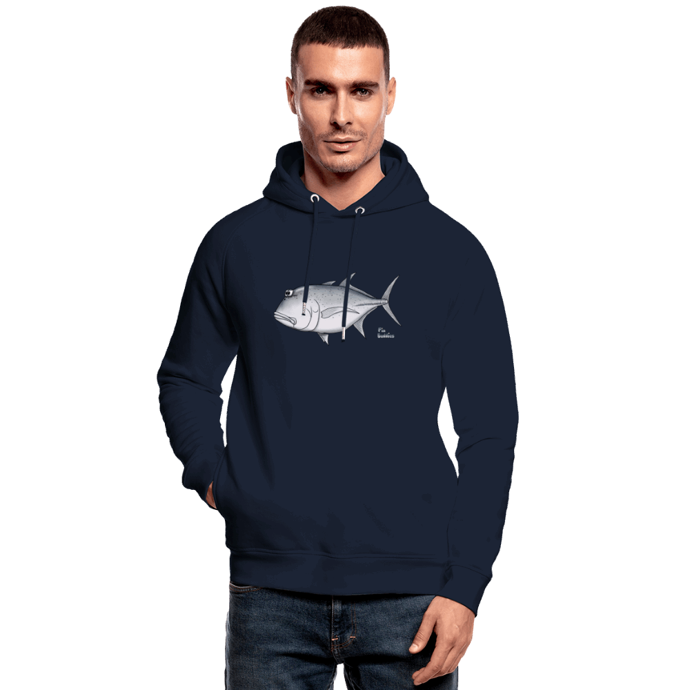 Giant Trevally (GT) - Unisex Bio-Hoodie - Navy