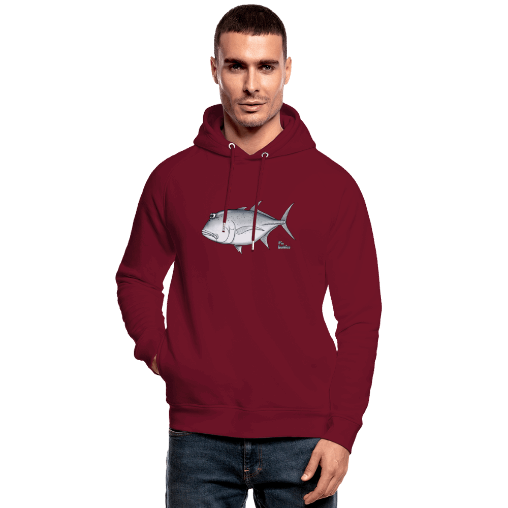 Giant Trevally (GT) - Unisex Bio-Hoodie - Burgunderrot