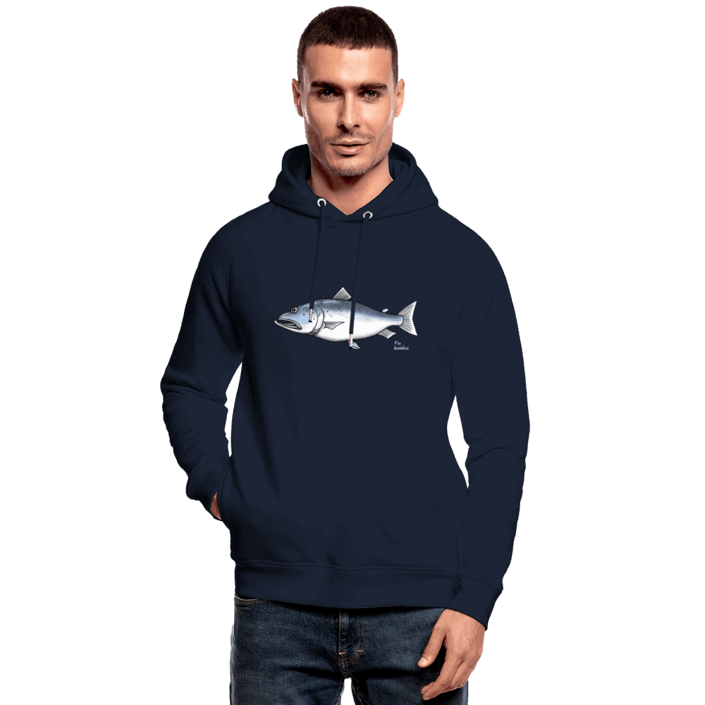 Lachs - Unisex Bio-Hoodie - Navy