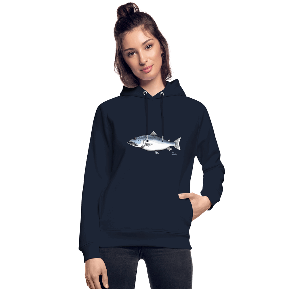 Lachs - Unisex Bio-Hoodie - Navy