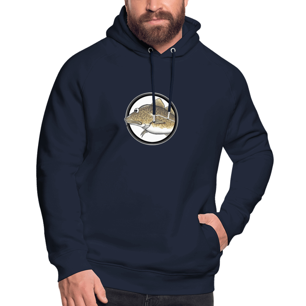 Dorsch im Fokus - Unisex Bio-Hoodie - Navy