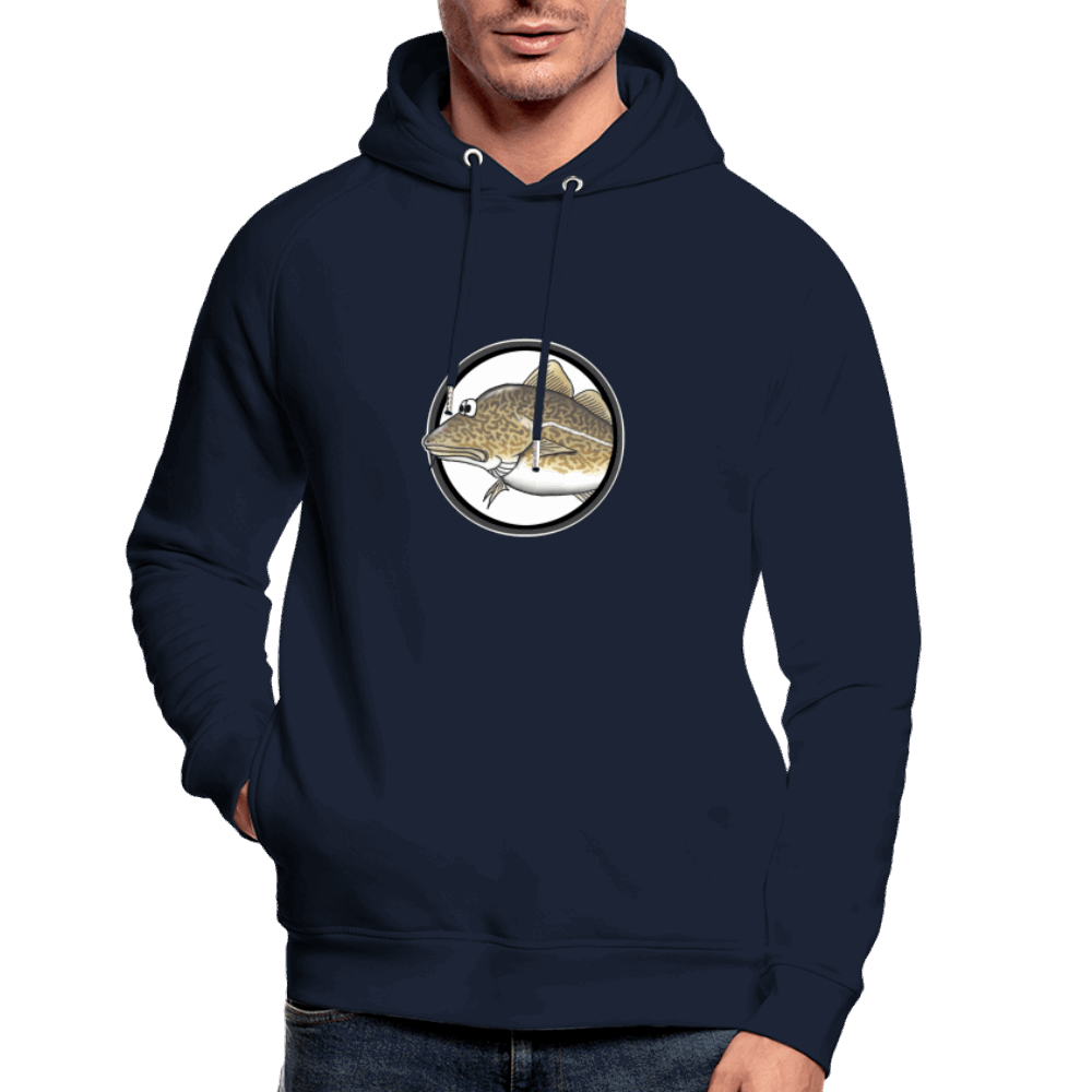 Dorsch im Fokus - Unisex Bio-Hoodie - Navy