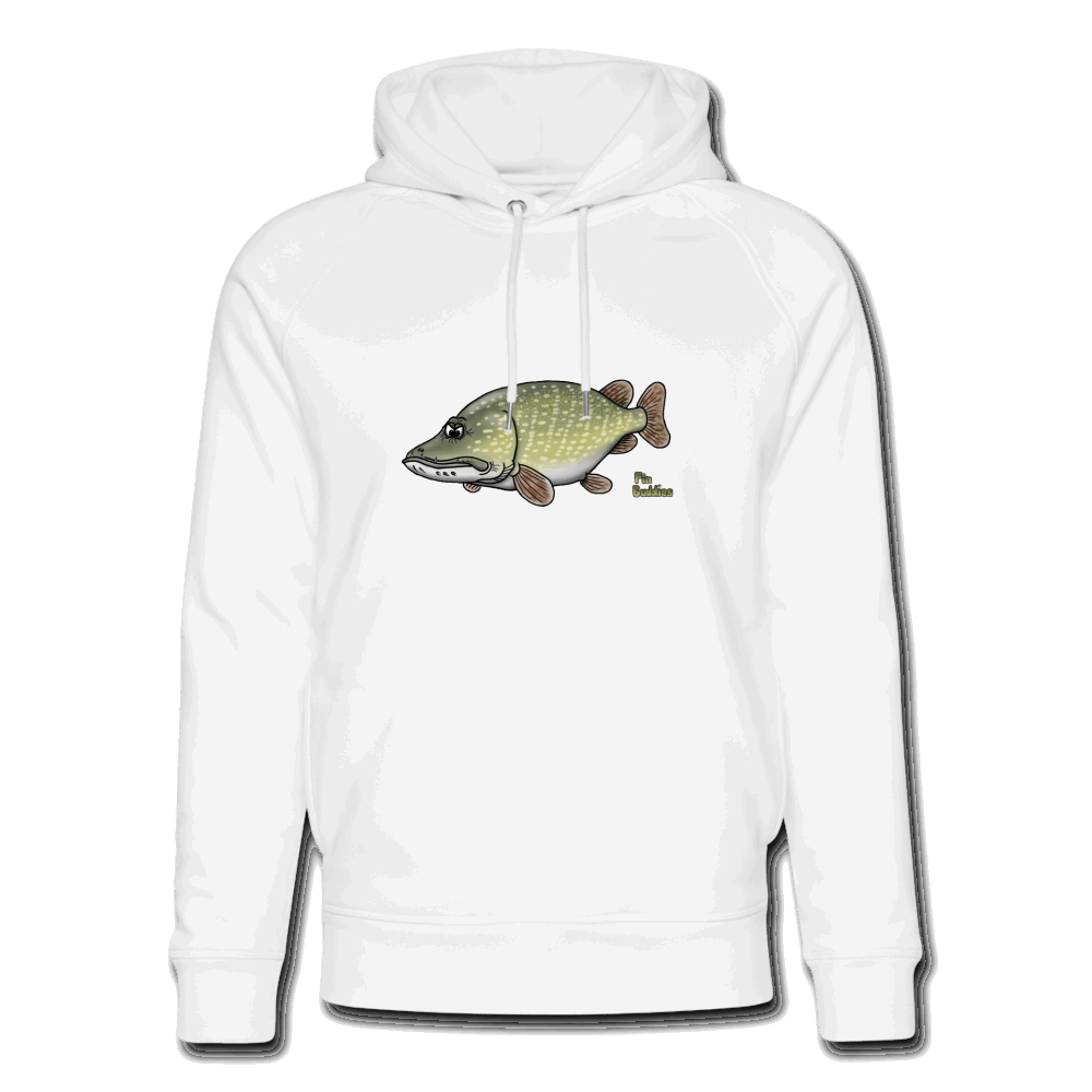 Hechtmutti - Unisex Bio-Hoodie von Stanley & Stella - Weiß