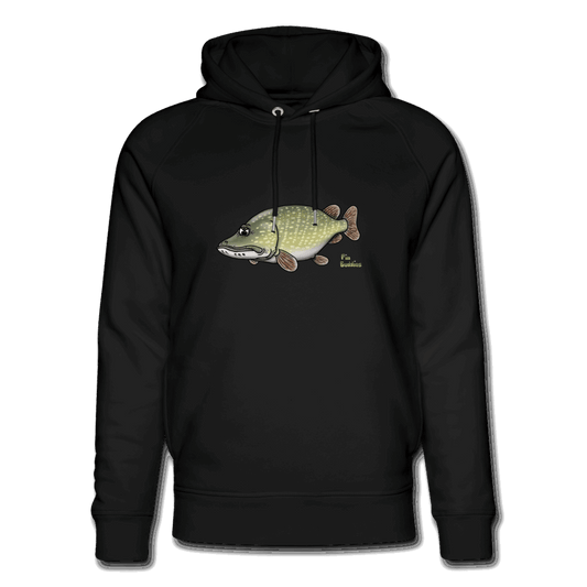 Hechtmutti - Unisex Bio-Hoodie von Stanley & Stella - Schwarz