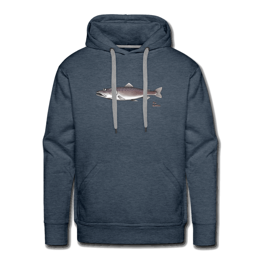 Huchen - Männer Hoodie - Jeansblau