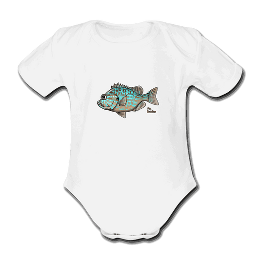 Sonnenbarsch - Baby Bio-Kurzarm-Body - Weiß