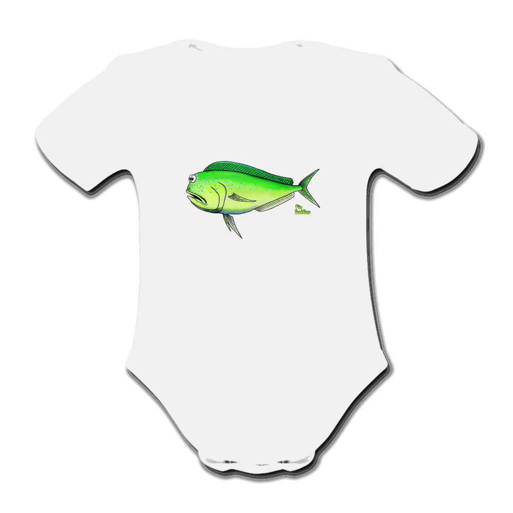 Mahi Mahi - Baby Bio-Kurzarm-Body - Weiß