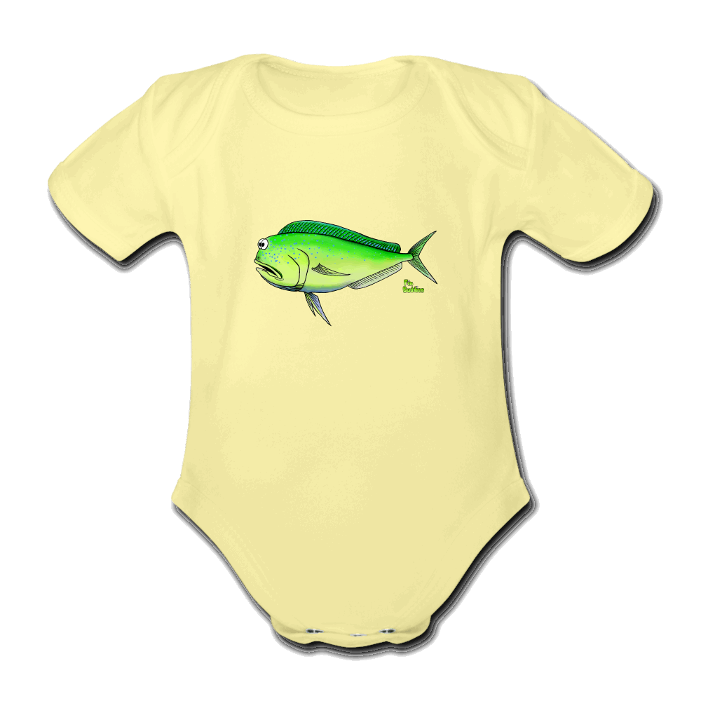 Mahi Mahi - Baby Bio-Kurzarm-Body - Hellgelb