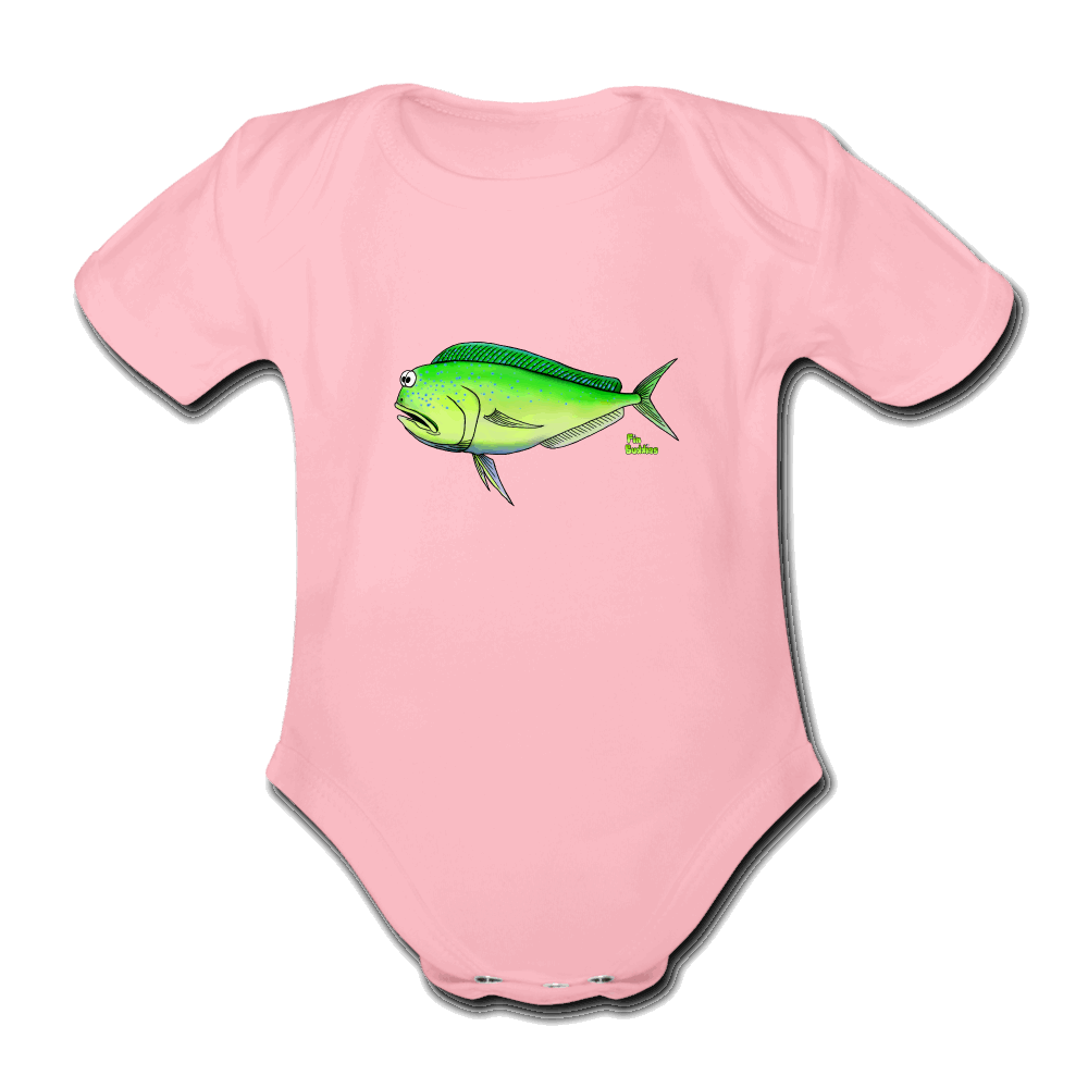 Mahi Mahi - Baby Bio-Kurzarm-Body - Hellrosa