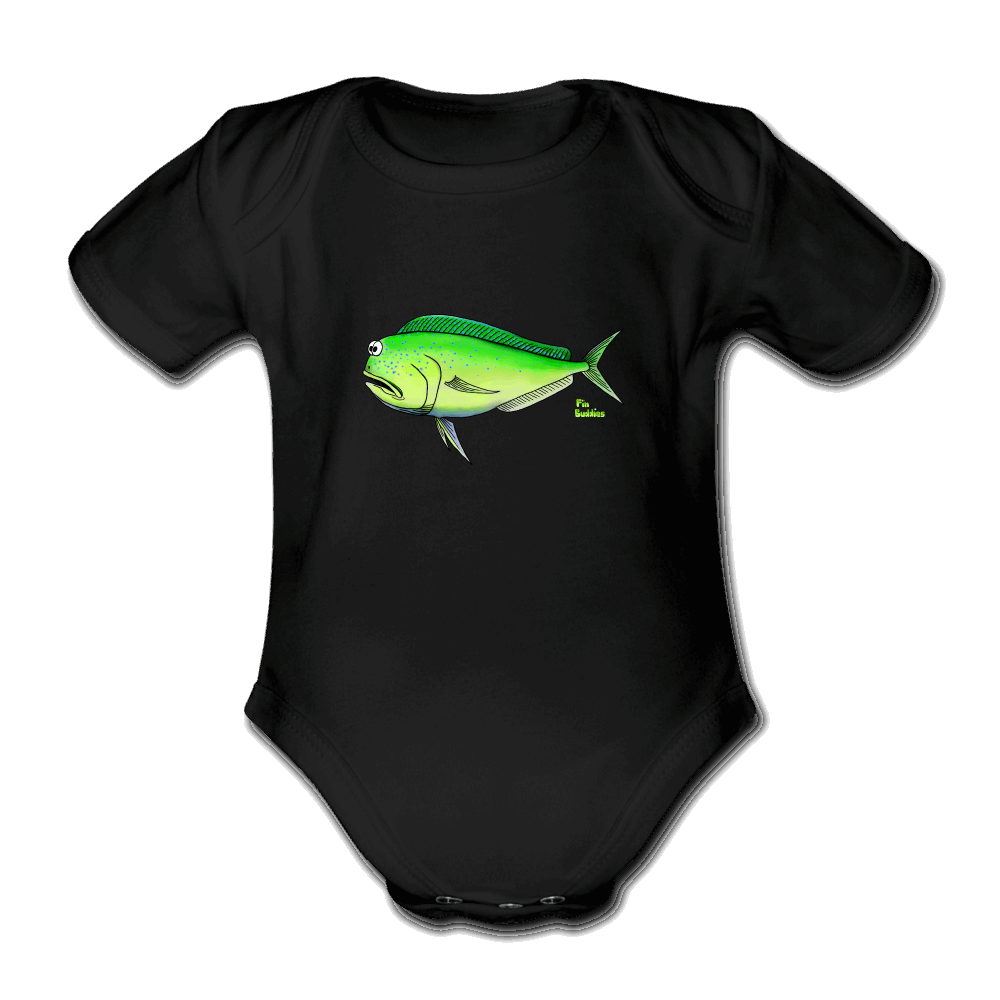 Mahi Mahi - Baby Bio-Kurzarm-Body - Schwarz