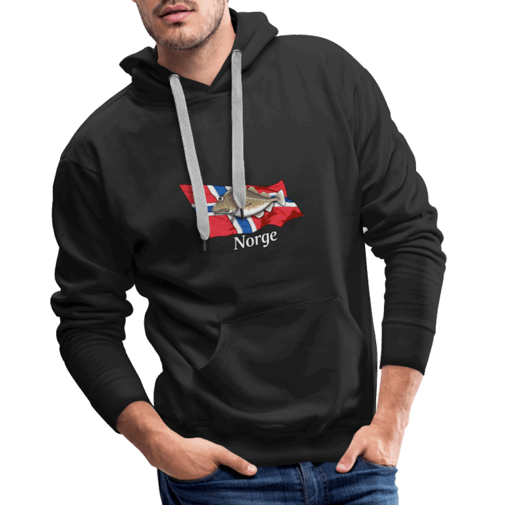 Norge Dorsch - Männer Premium Hoodie - Schwarz