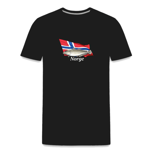 Norge Leng - Angel T-Shirt für Männer - Premium Bio T-Shirt - Schwarz