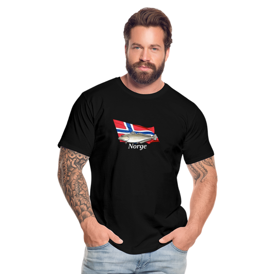 Norge Leng - Männer Premium Bio T-Shirt - Schwarz
