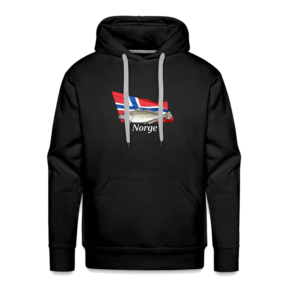 Norge Lang - Männer Premium Hoodie - Schwarz