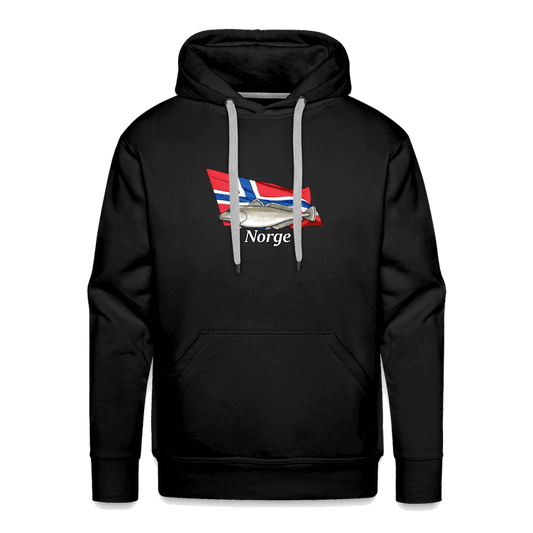 Norge Lang - Männer Premium Hoodie - Schwarz