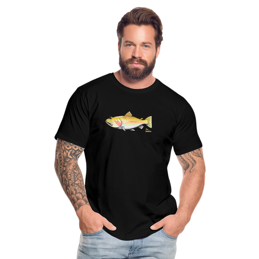Goldforelle - Männer Premium Bio T-Shirt - Schwarz