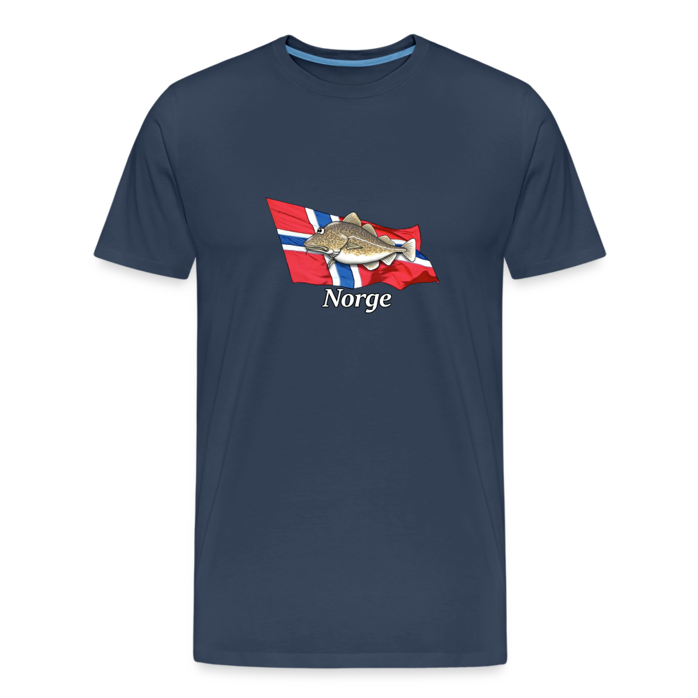 Norge-Dorsch - Männer Premium Bio T-Shirt - Navy