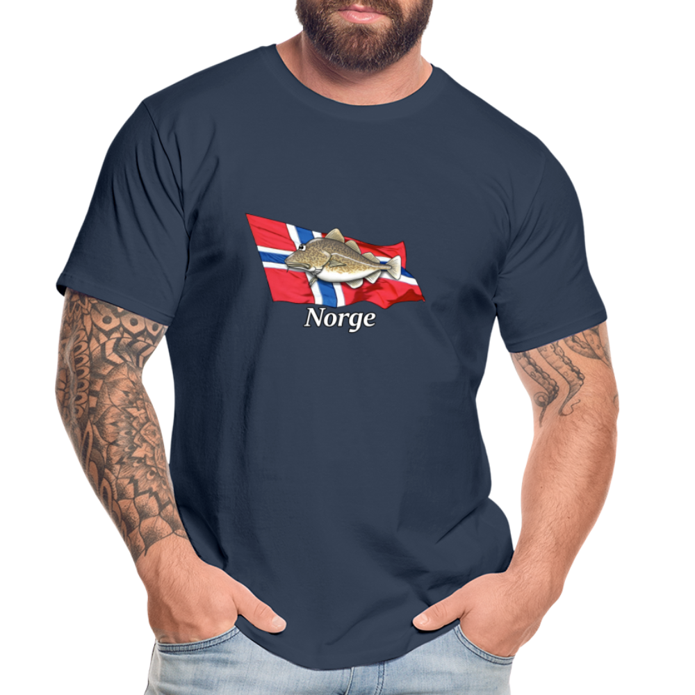 Norge-Dorsch - Männer Premium Bio T-Shirt - Navy