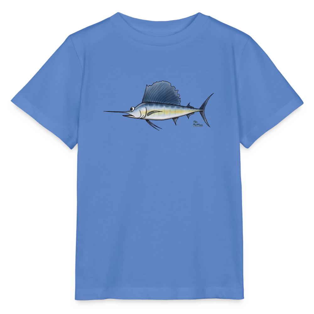 Segelfisch / Sailfisch - Kinder Bio-T-Shirt - Blau