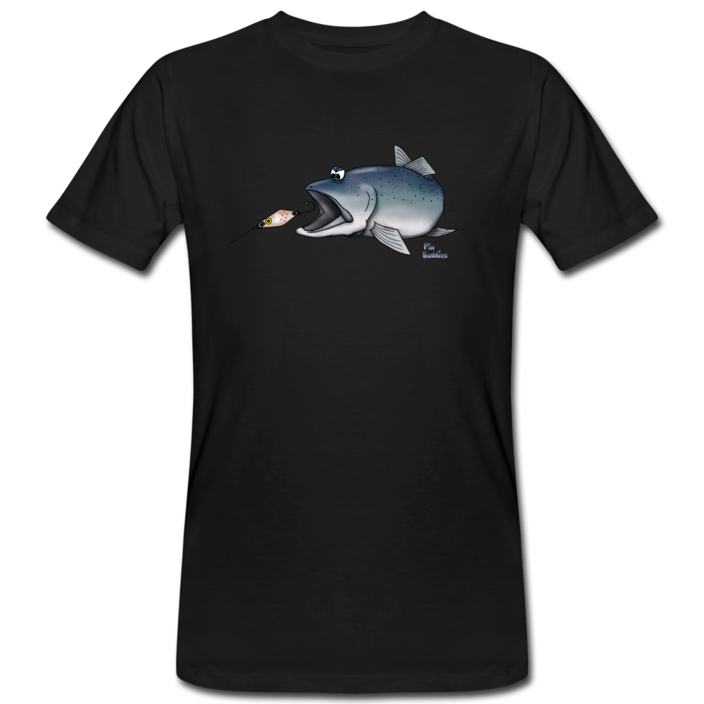 Forelle mit Spoon - Men's Organic T-Shirt - black
