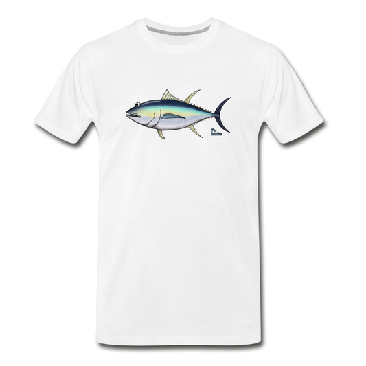 Gelbflossen-Thun / Ahi - Männer Premium Bio T-Shirt - Weiß
