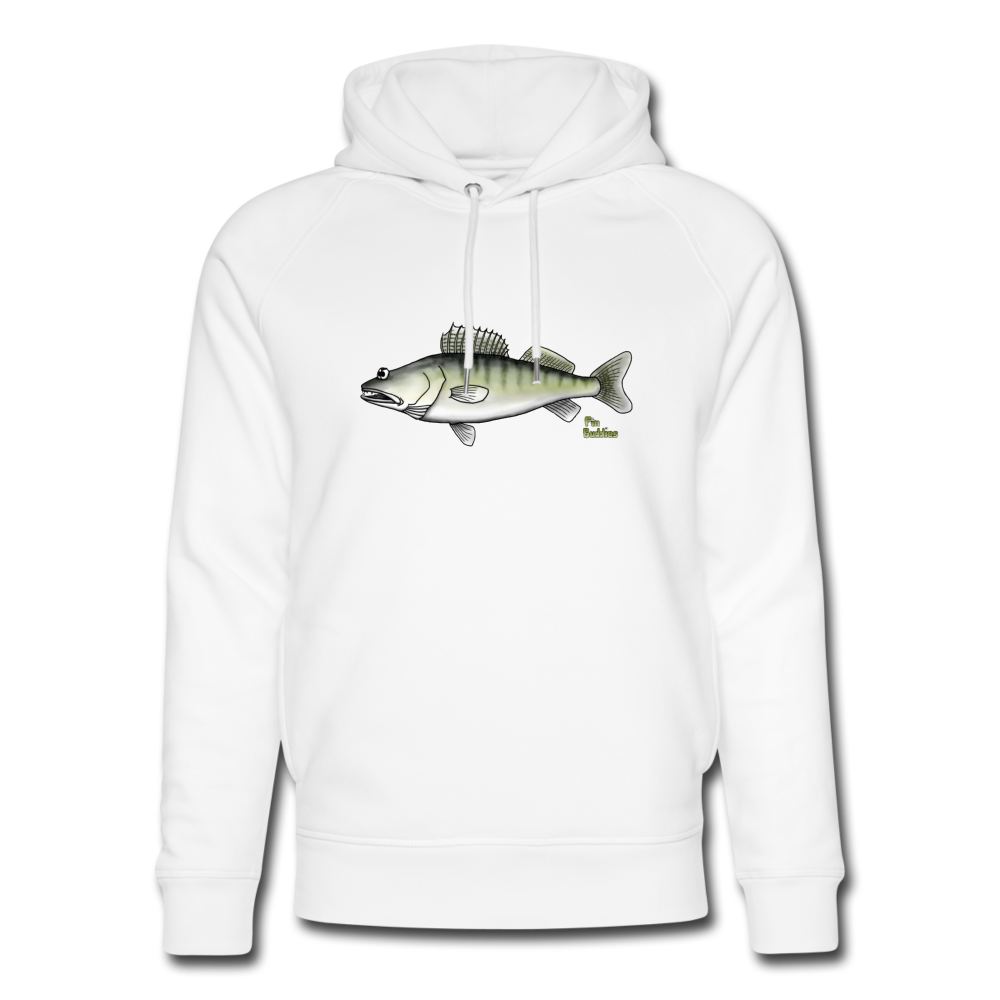 Zander - Angler Bio Hoodie - Weiß