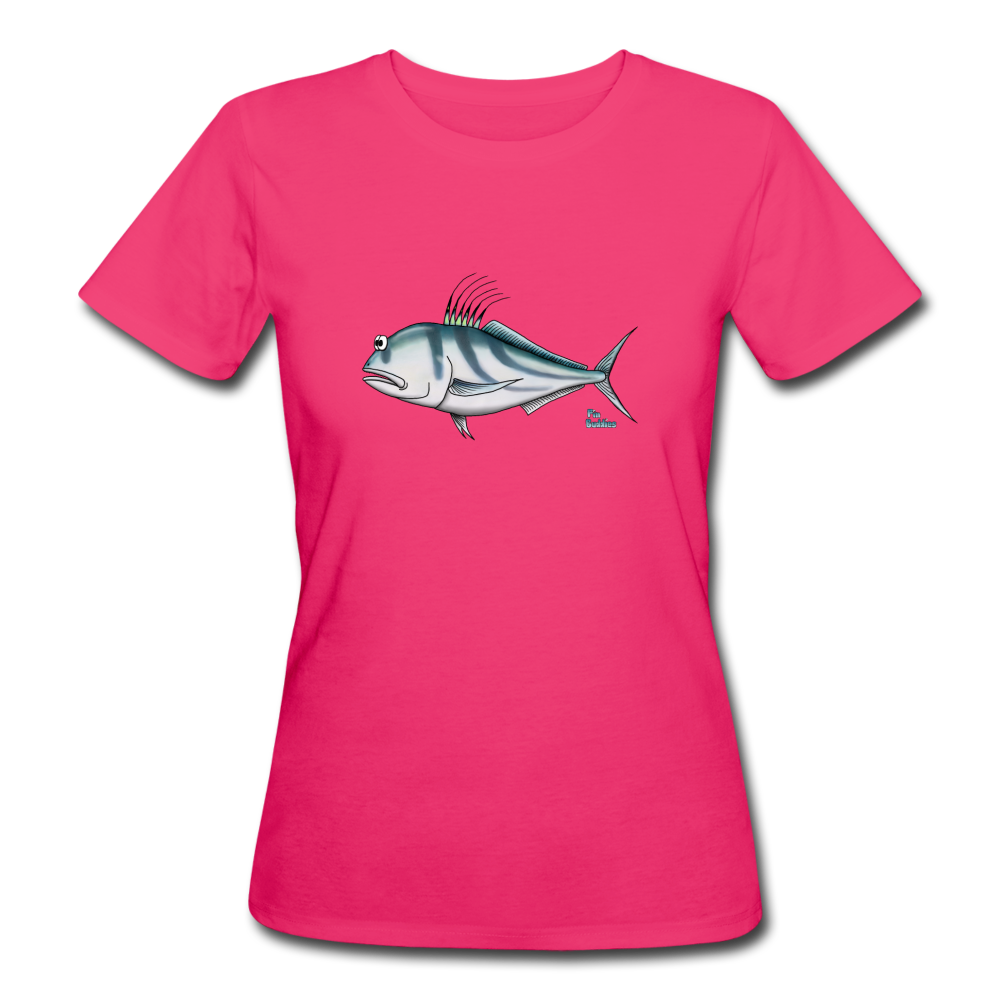 Rooster - Frauen Bio-T-Shirt - Neon Pink