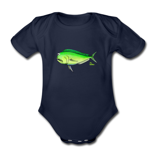 Mahi Mahi - Baby Bio-Kurzarm-Body - Dunkelnavy