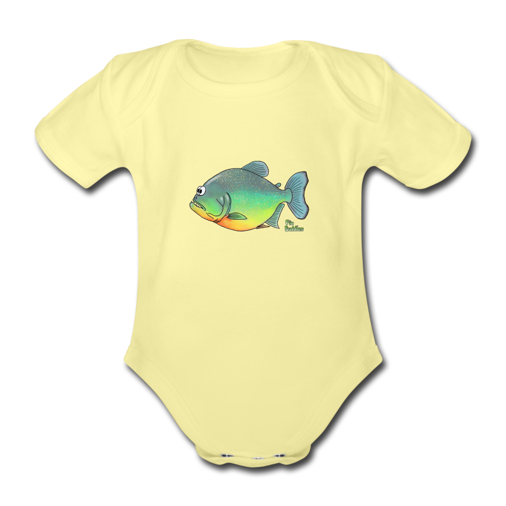 Piranha - Baby Bio-Kurzarm-Body - Hellgelb