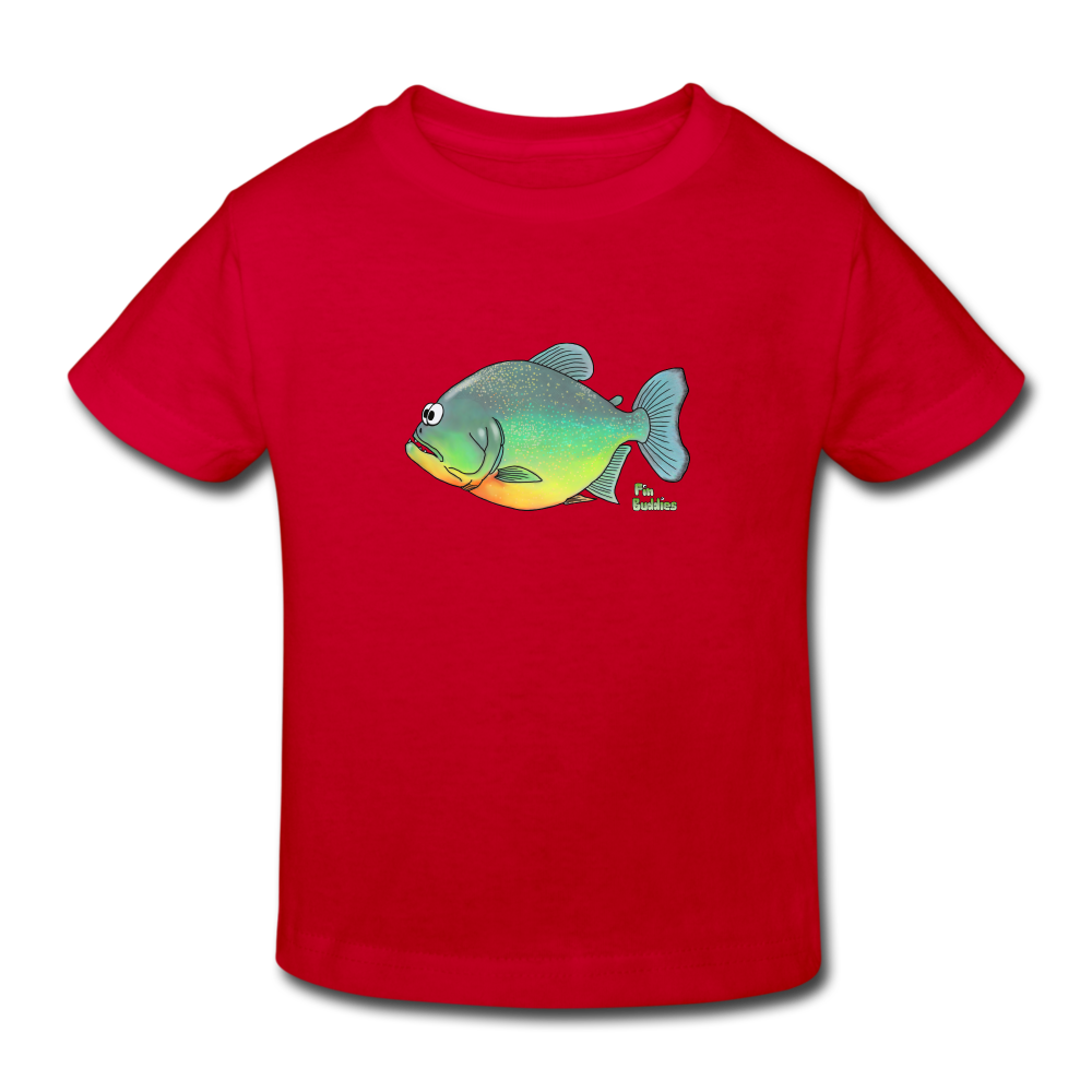 Piranha - Kinder Bio-T-Shirt - Rot