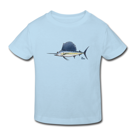 Segelfisch / Sailfisch - Kinder Bio-T-Shirt - Hellblau